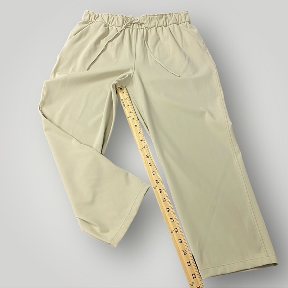 Lululemon Stretch High-Rise Cropped Pant 23" Tan Sz 10 - Picture 9 of 13
